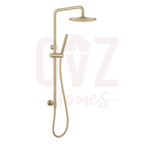 Round Sliding Shower Rail with 3 Mode Handheld Shower Set Variant Colour Available Lead-free copper