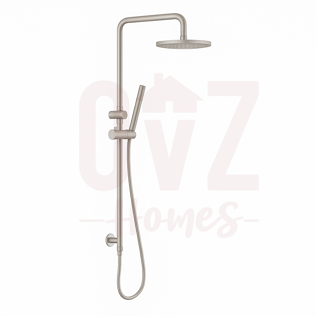 Round Sliding Shower Rail with 3 Mode Handheld Shower Set Variant Colour Available Lead-free copper