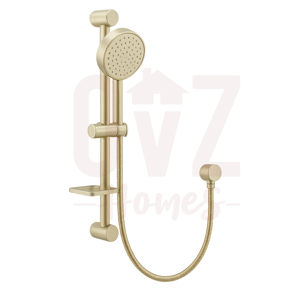 Round 3 Functions Handheld Shower with Wall Bracket Set Colour Available Lead-free copper