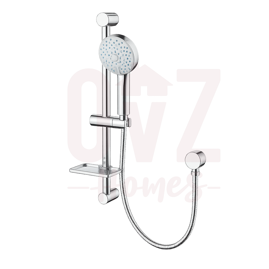 Round 3 Functions Handheld Shower with Wall Bracket Set Colour Available Lead-free copper