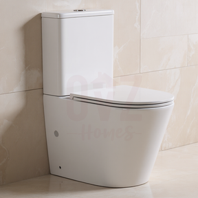 Bathroom Rimless Tornado Toilet Suite Comfort Height Back To Wall White