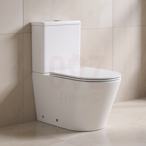 Bathroom Rimless Tornado Toilet Suite Comfort Height Back To Wall White