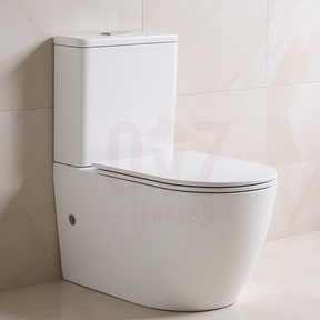 Bathroom Rimless Tornado Toilet Suite Comfort Height Back To Wall White