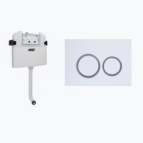 Bathroom Toilet Inwall Concealed Cistern and Rimless Flushing Comfort Height Ceramic