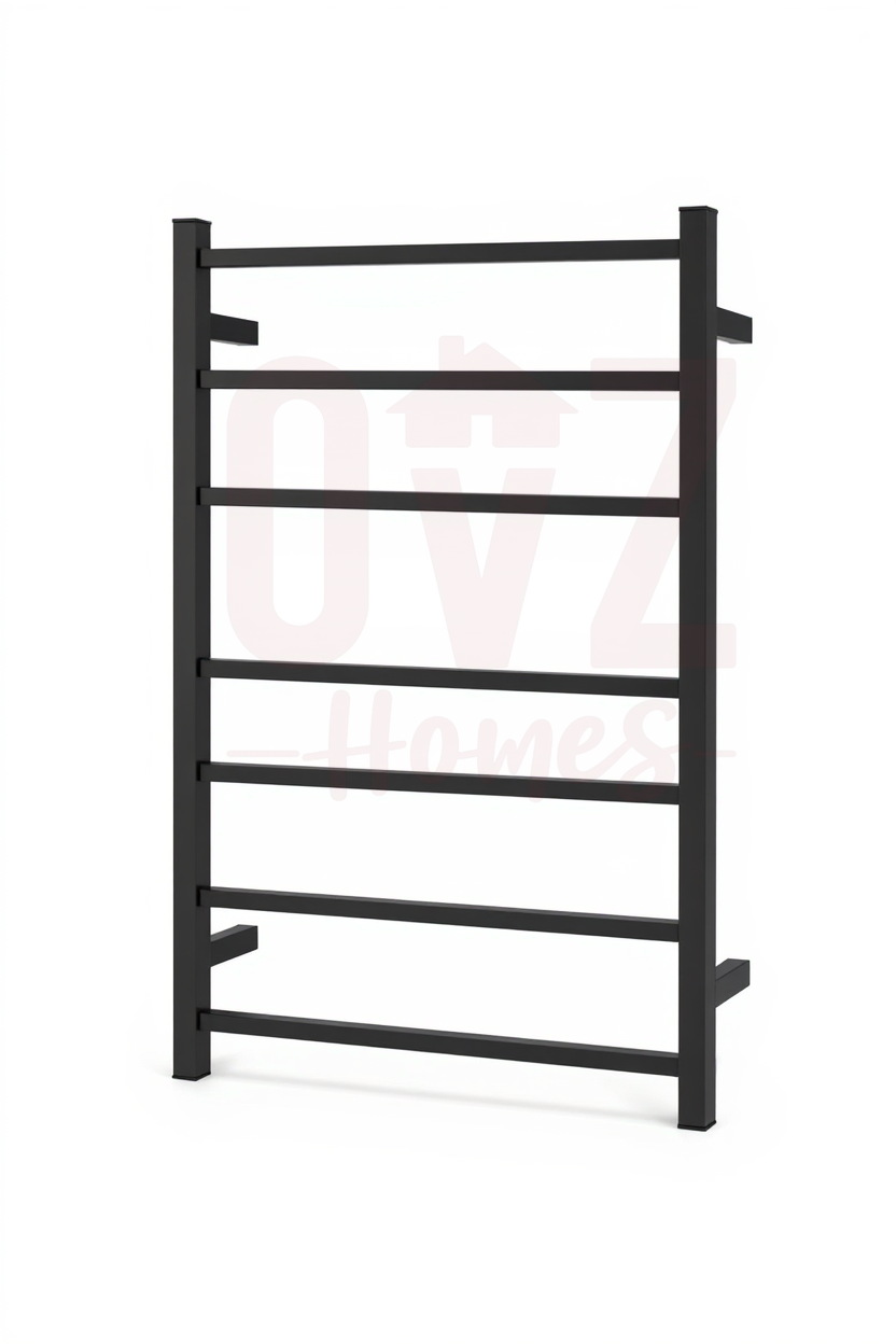 Square Electric Heated Towel Rack 7 Bars Variant Colour Available