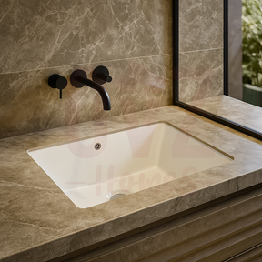 Undermount Basin Rectangle White Ceramic Under Counter premium quality