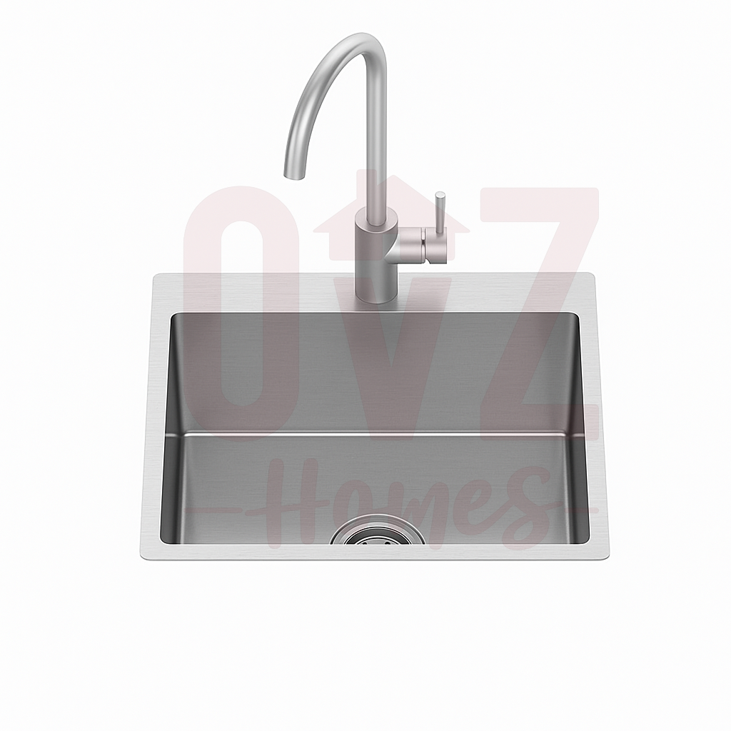 Single Bowl Stainless Steel Handmade Sink for Undermount in kitchen and laundry Variant Colour Available