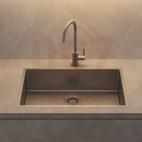 860*450*220mm Single Bowl Stainless Steel Handmade Sink for Undermount in kitchen and laundry Variant Colour Available