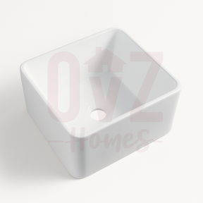 508x457x254mm Gloss White  Fireclay Farmhouse Sink Single Bowl Kitchen Laundry Sink