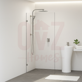 800/900/1000/1200x2000mm Frameless Shower Screen Single Door Fixed Panel Variant Colour