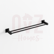 Euro Pin Lever Round Double Towel Rack Rail