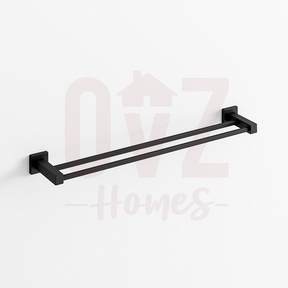Euro Pin Lever Round Double Towel Rack Rail