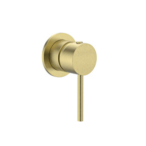 Calla Brushed Gold Round Basin Wall Mixer Bundle