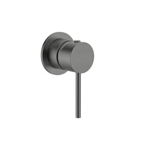Calla Gun Metal Round Square Basin Wall with Plate Mixer Bundle