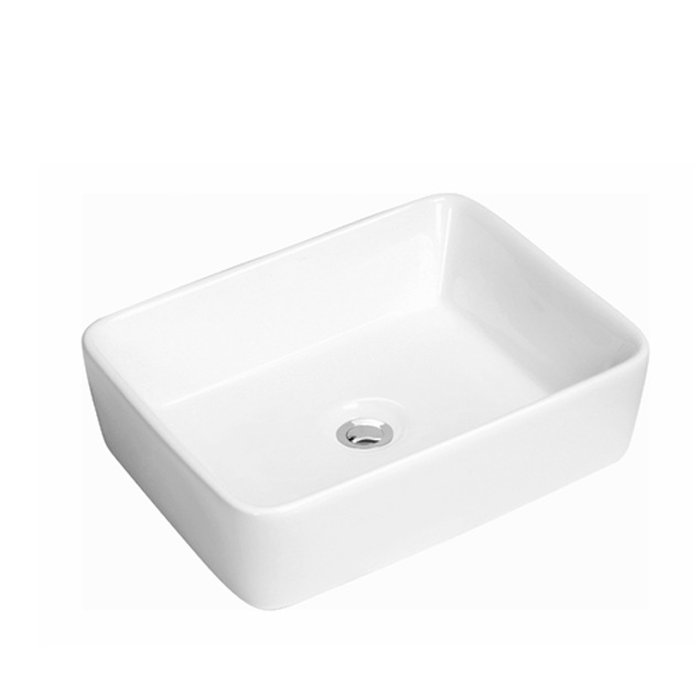 400x300x130mm Rectangle Above Counter Matte White Ceramic Basin