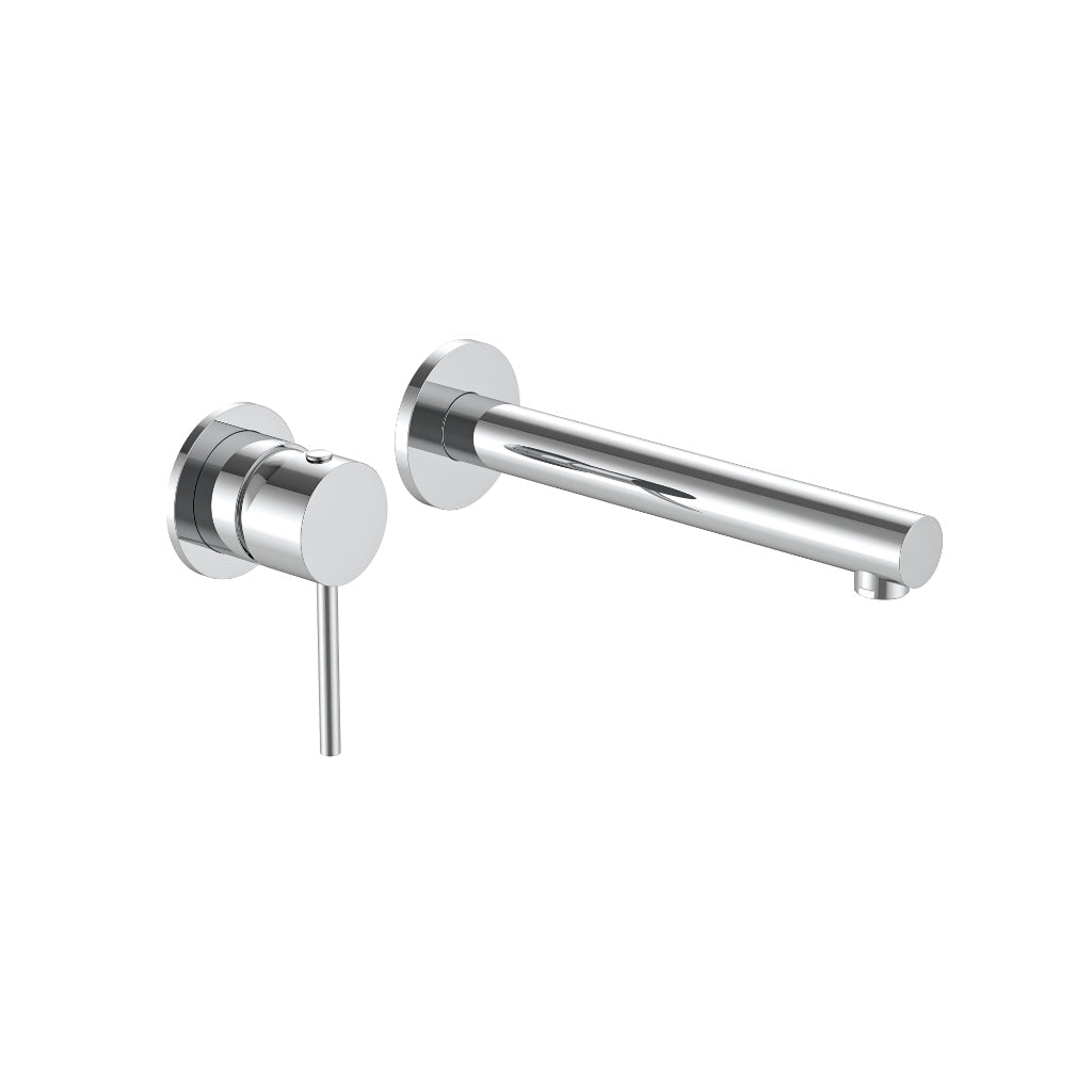 Calla Chrome Round Square Basin Wall Mixer Bundle