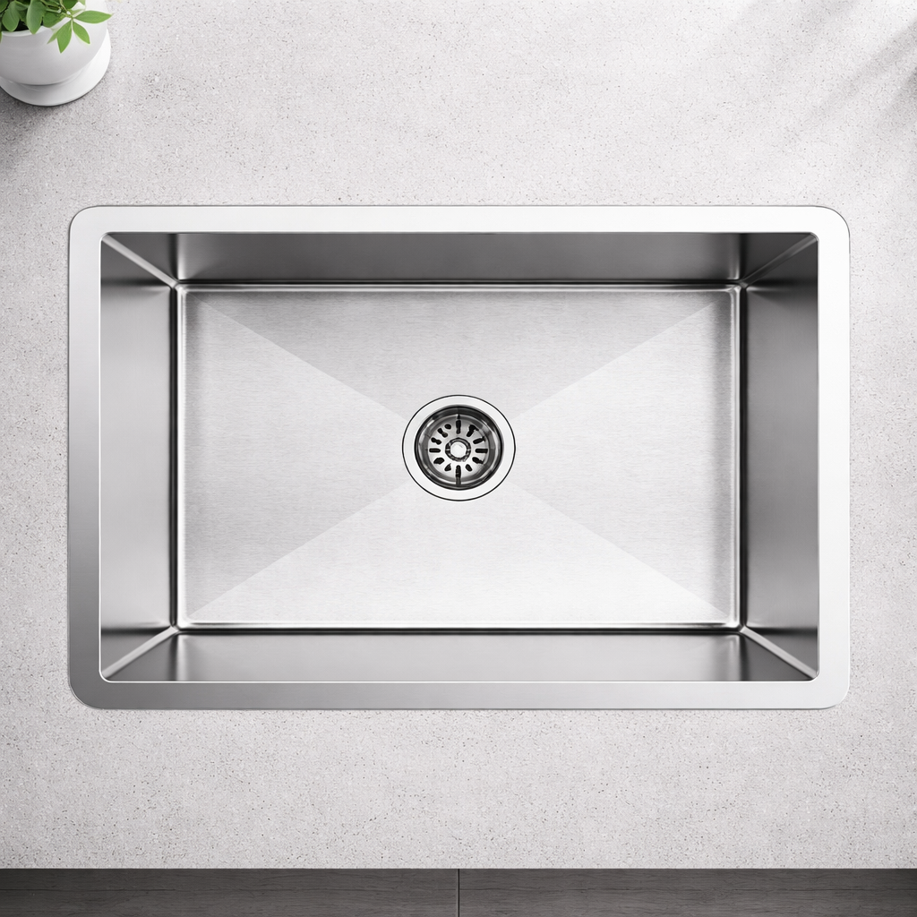 750x450x220mm Large Double Bowl Sink Stainless Steel Sink