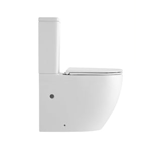 Buller 615 Rimless Toilet Suite - Compact Back to Wall Gloss White