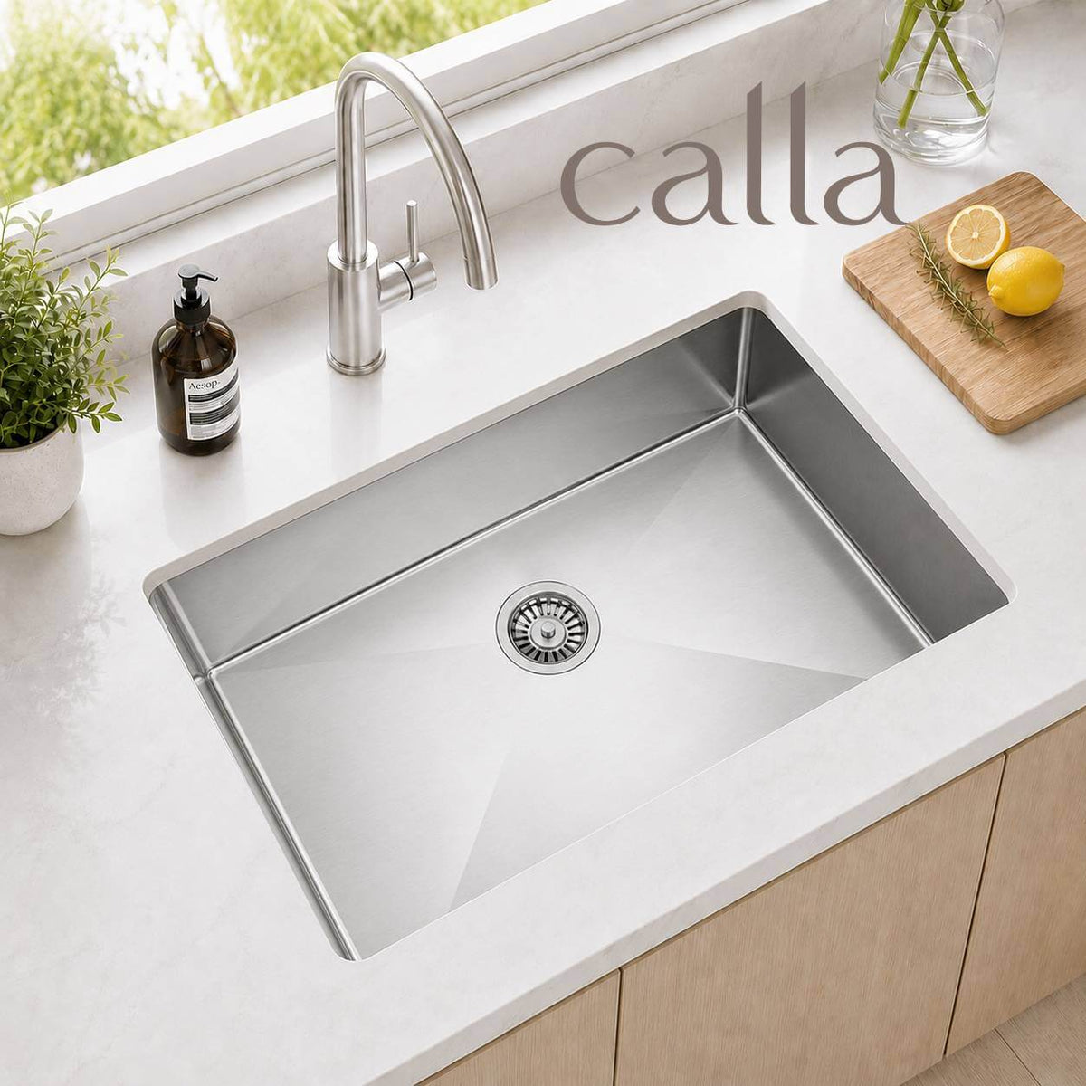 Calla 8145 Extra Large Single Bowl Stainless Steel Sink