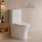 Calla 620 Back to Wall Rimless Toilet Suite – Gloss White