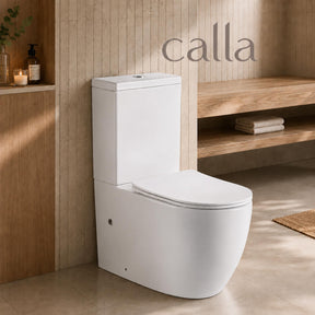 Calla 685 Back to Wall Tornado Toilet Suite – Gloss White