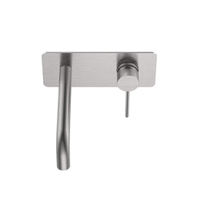 Calla Round Wall Basin/Bath Wall Mixer with Wall Plate and Universal Body