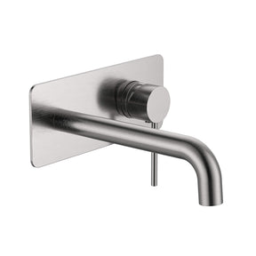 Calla Round Wall Basin/Bath Wall Mixer with Wall Plate and Universal Body