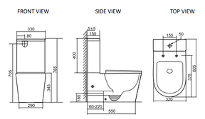 Lumi Junior Back to Wall Rimless Tornado Flush Toilet Suite