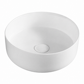 400×400×130mm Round Above Counter Bathroom Basin – Matte White Ceramic