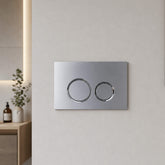 chrome round button