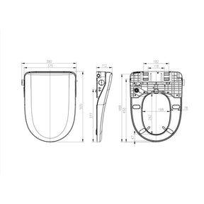Calla Washlet With Remote Control Gloss White