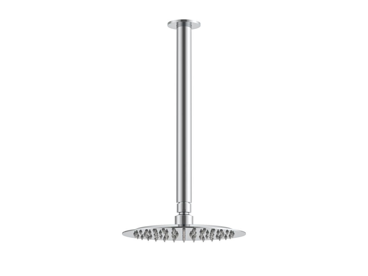 Ceiling Shower Arm and Head Brushed Brass