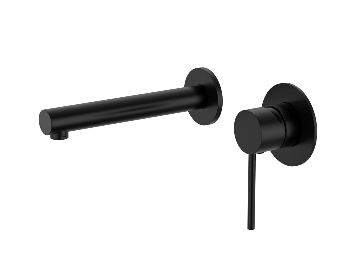 Calla Rounded Square Basin/Bath Wall Mixer with Universal Body