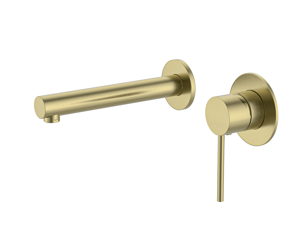 Calla Rounded Square Basin/Bath Wall Mixer with Universal Body