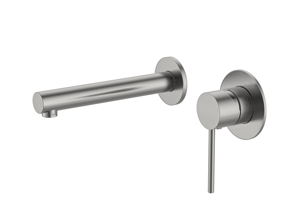 Calla Rounded Square Basin/Bath Wall Mixer with Universal Body