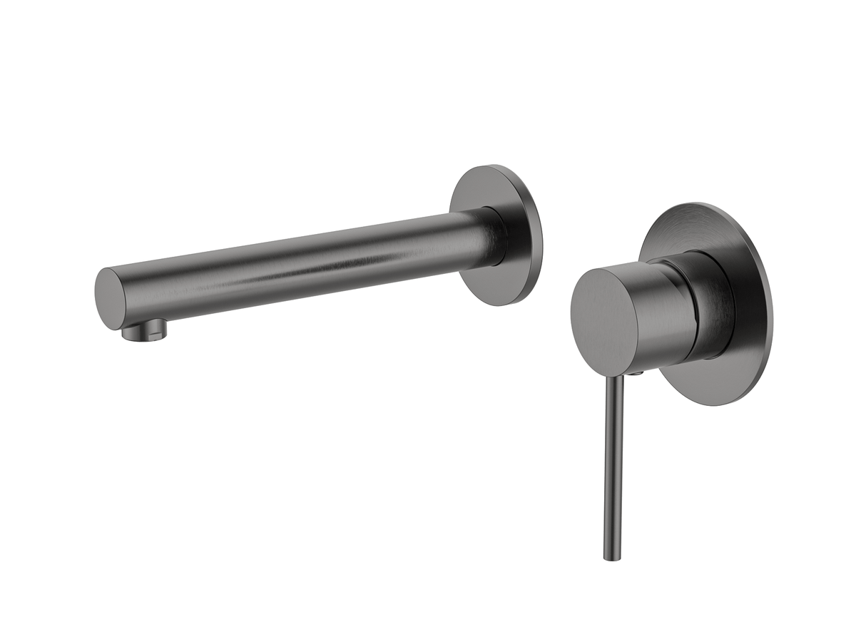 Calla Rounded Square Basin/Bath Wall Mixer with Universal Body