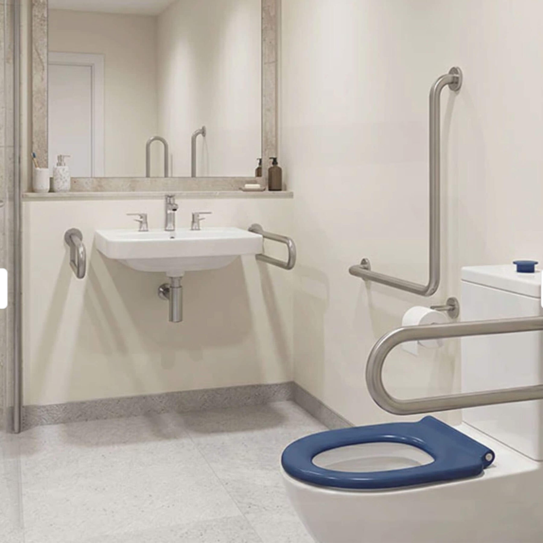 Lumi Ambulant Back to Wall Rimless Toilet Suite – Gloss White