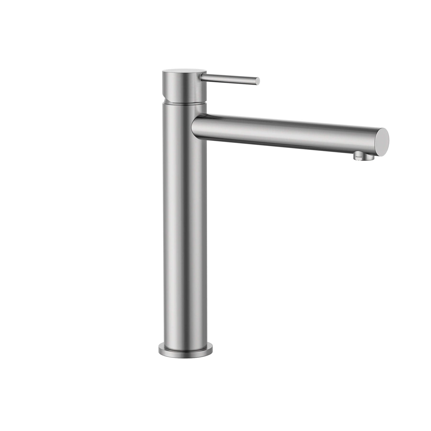 Calla Brushed Nickel Tall Rounded Square Basin Mixer Tap Bundle