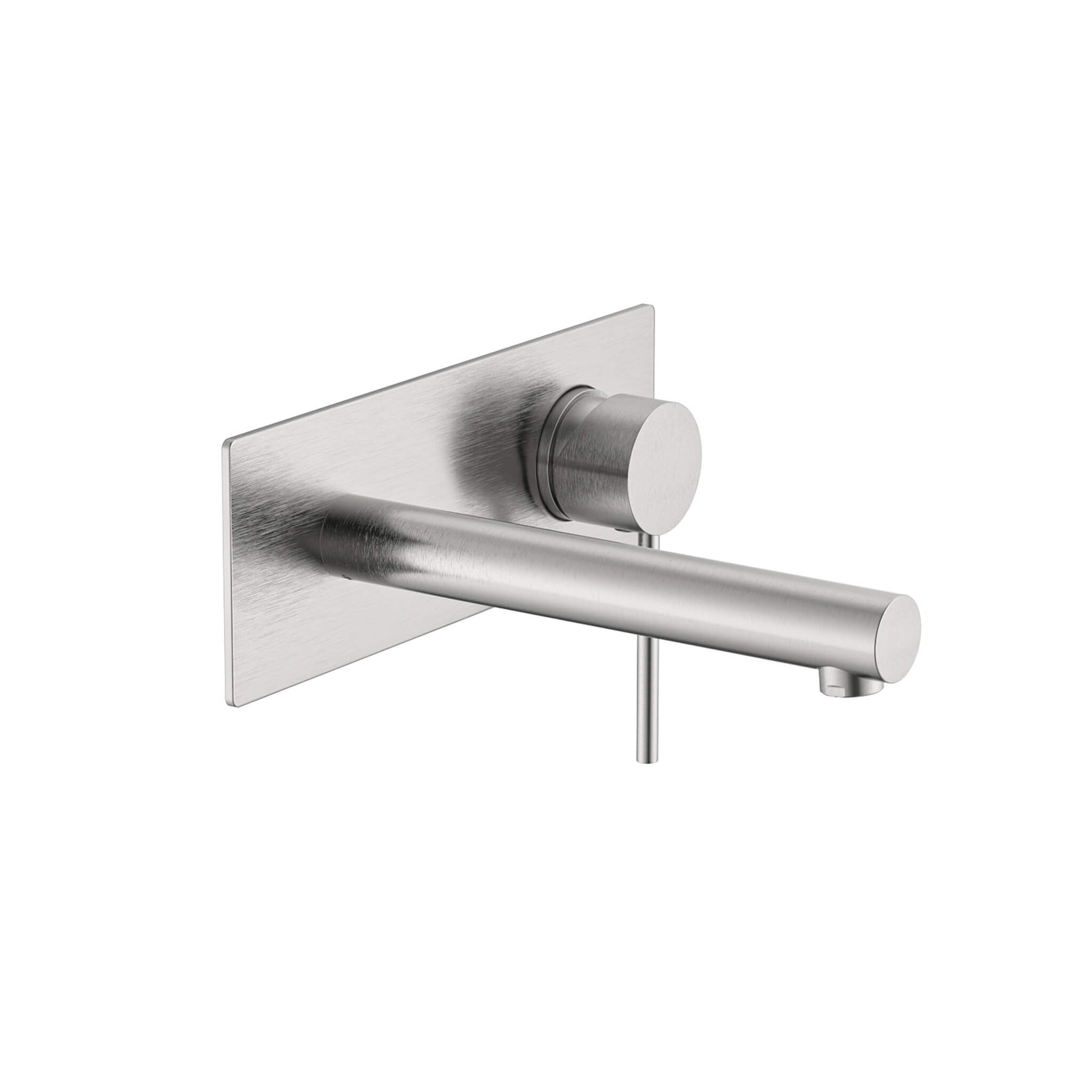 Calla Rounded Square Basin/Bath Wall Mixer with Wall Plate and Universal Body