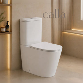 Calla 665 Back to Wall Tornado Toilet Suite  – Gloss White