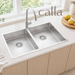 Calla 8745 Large Double Bowl Sink Stainless Steel Sink