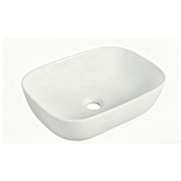460x320x135mm Round Above Counter Bathroom Basin&nbsp;– Gloss White Ceramic