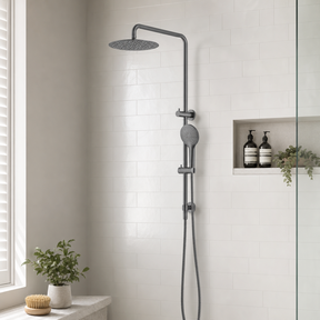 Calla Twin Shower with Round Hand Shower
