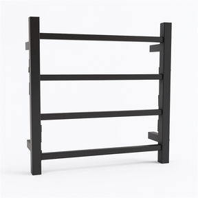 Square Stainless Steel Electric Heated Towel Rack 4 Bars, Multiple Colours Available