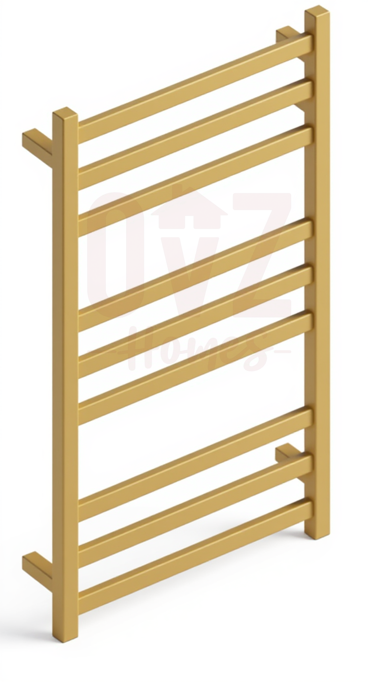 Square Electric Heated Towel Rack 9 Bars Variant Colour Available