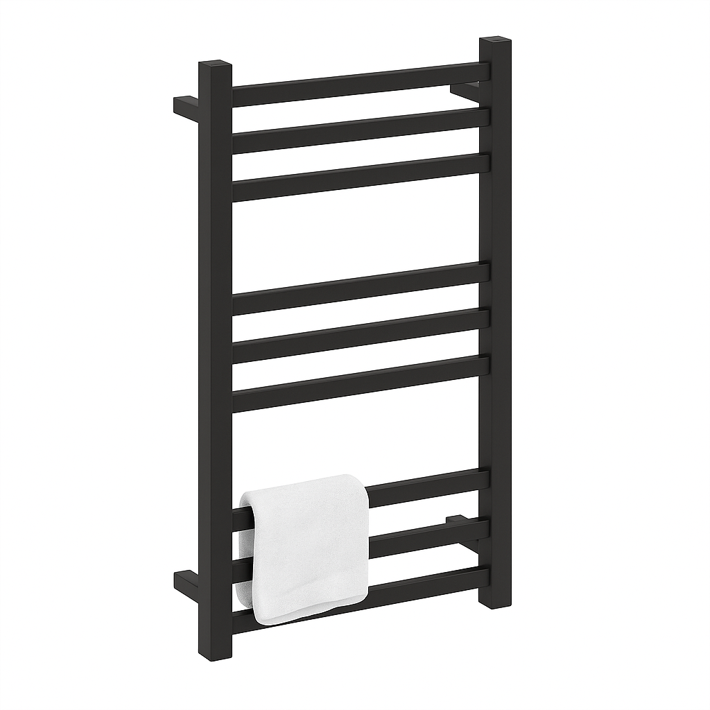 Square Electric Heated Towel Rack 9 Bars Variant Colour Available