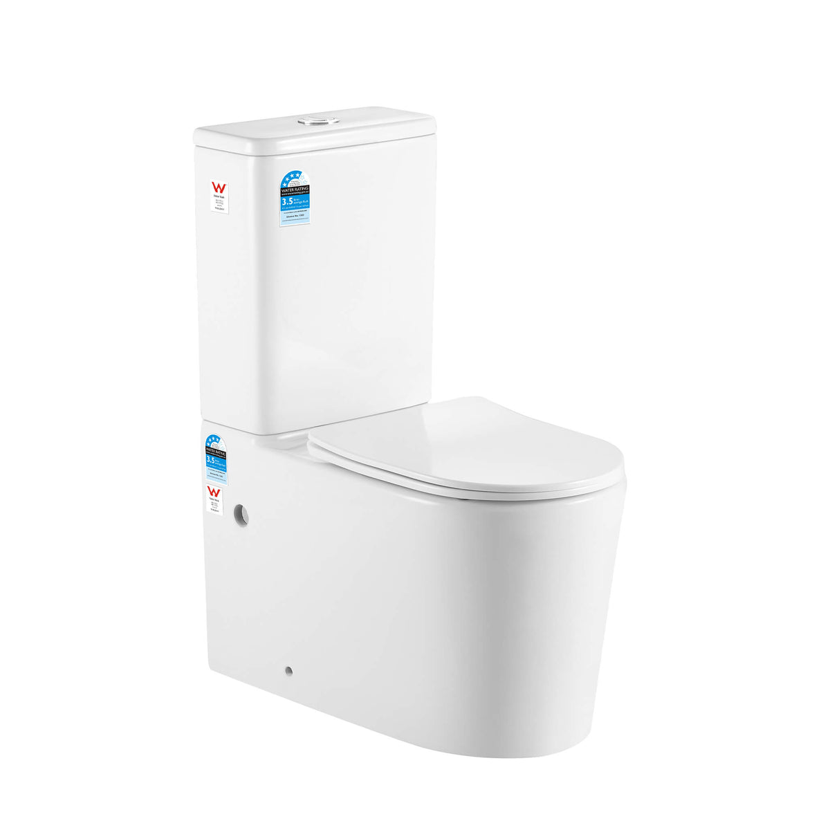 Lumi Junior Back to Wall Rimless Tornado Flush Toilet Suite