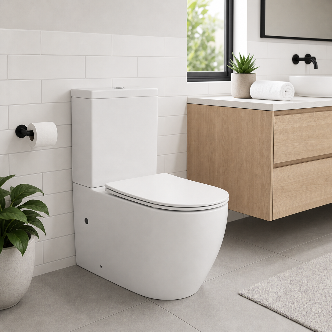 Camberwell 685 Back to Wall Tornado Toilet Suite – Gloss White