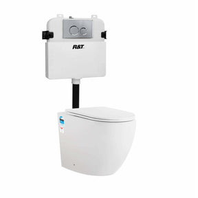 Lumi 560 In-Wall Rimless Tornado Toilet with Round Buttons