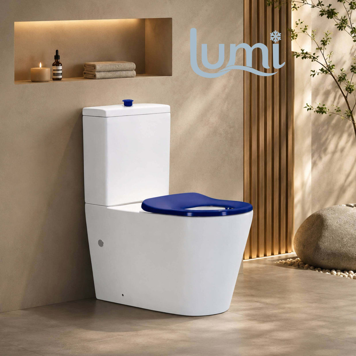 Lumi Ambulant Back to Wall Rimless Toilet Suite – Gloss White